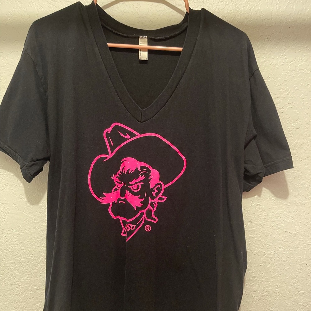 American apparel size L pistol Pete tee
